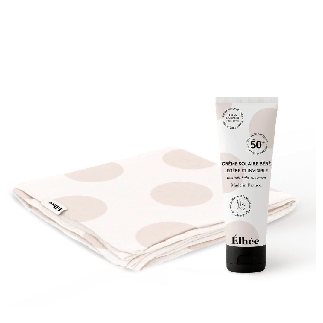 Le Duo d'été pour Bébé | Crème solaire Bébé + Lange