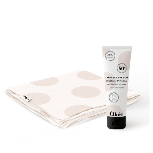 Le Duo d'été pour Bébé | Crème solaire Bébé + Lange