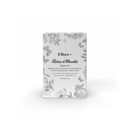 Biberon 240 ml | Tartine et Chocolat "Toile de Jouy" Gris