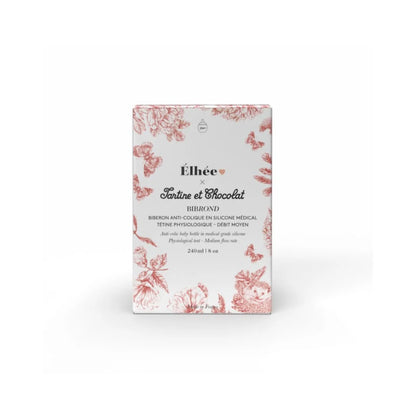 Biberon 240 ml | Tartine et Chocolat "Toile de Jouy" Terracotta