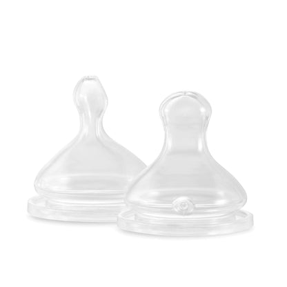 Lot de 2 Tétines Physiologiques Débit Extra-Lent (XS)