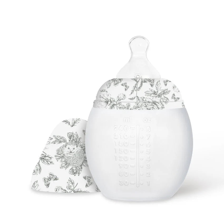 Biberon 240 ml | Tartine et Chocolat "Toile de Jouy" Gris