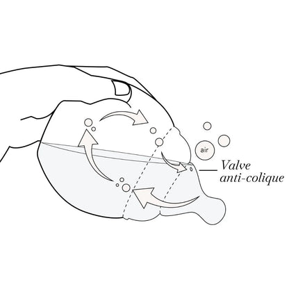 Biberon anti-colique 150 ml | Kaki 0m+